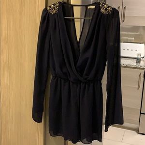 Navy blue Charlotte Russe romper